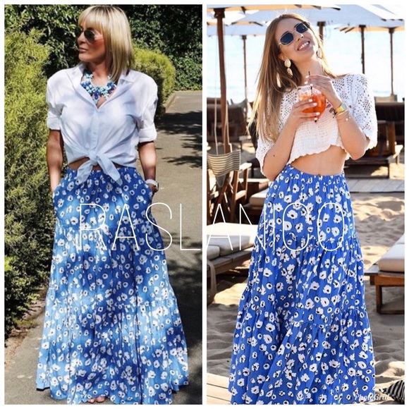 ZARA Floral Print Skirt - Picture 3 of 8